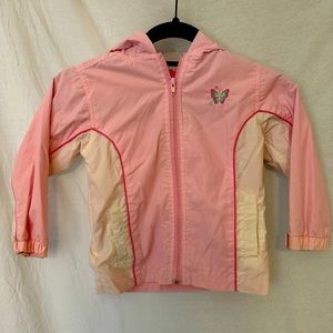 Circo girls pink butterfly spring hooded jacket size 3T